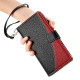 For Samsung Galaxy S23+ 5G Stitching Multi-card Zipper Wallet Leather Phone Case with Short Strap(Black)