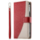 For Samsung Galaxy S23+ 5G Stitching Multi-card Zipper Wallet Leather Phone Case with Short Strap(Red)