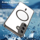 For Samsung Galaxy S24+ 5G PC Hybrid TPU Airbag Shockproof MagSafe Phone Case(Transparent Black)