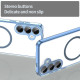 For Samsung Galaxy S24+ 5G PC Hybrid TPU Airbag Shockproof MagSafe Phone Case(Transparent Blue)
