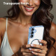 For Samsung Galaxy S24+ 5G PC Hybrid TPU Airbag Shockproof MagSafe Phone Case(Transparent Blue)