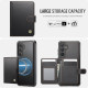 For Samsung Galaxy S24+ 5G JEEHOOD J09 Buckle Card Bag MagSafe Magnetic Style RFID Leather Phone Case(Black)