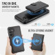 For Samsung Galaxy S24+ 5G JEEHOOD J09 Buckle Card Bag MagSafe Magnetic Style RFID Leather Phone Case(Black)