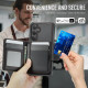 For Samsung Galaxy S24+ 5G JEEHOOD J09 Buckle Card Bag MagSafe Magnetic Style RFID Leather Phone Case(Black)