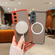 For Samsung Galaxy S24+ 5G Hawkeye Skin Feel MagSafe Phone Case(Black)