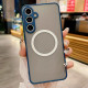 For Samsung Galaxy S24+ 5G Hawkeye Skin Feel MagSafe Phone Case(Royal Blue)