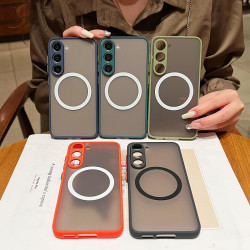 For Samsung Galaxy S24+ 5G Hawkeye Skin Feel MagSafe Phone Case(Royal Blue)