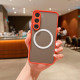 For Samsung Galaxy S24+ 5G Hawkeye Skin Feel MagSafe Phone Case(Dark Green)