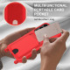 For Samsung Galaxy S24+ 5G Integrated Card Bag Solid Color Liquid Silicone Phone Case Gen2 with Short Lanyard(Red)