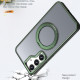 For Samsung Galaxy S24+ 5G kalebol MagSafe Metal Ring Holder Phone Case(Green)