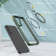For Samsung Galaxy S24+ 5G kalebol MagSafe Metal Ring Holder Phone Case(Green)