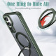 For Samsung Galaxy S24+ 5G kalebol MagSafe Metal Ring Holder Phone Case(Green)
