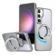 For Samsung Galaxy S24+ 5G kalebol MagSafe Metal Ring Holder Phone Case(Titanium Gray)