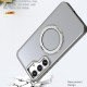 For Samsung Galaxy S24+ 5G kalebol MagSafe Metal Ring Holder Phone Case(Titanium Gray)