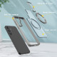 For Samsung Galaxy S24+ 5G kalebol MagSafe Metal Ring Holder Phone Case(Titanium Gray)