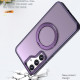 For Samsung Galaxy S24+ 5G kalebol MagSafe Metal Ring Holder Phone Case(Dark Purple)