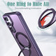 For Samsung Galaxy S24+ 5G kalebol MagSafe Metal Ring Holder Phone Case(Dark Purple)