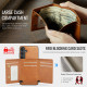 For Samsung Galaxy S24+ 5G Fierre Shann 2 in 1 Holder RFID Card Slot Wallet MagSafe Phone Case(Dark Brown)