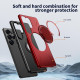For Samsung Galaxy S24+ 5G Metal Rotation Holder MagSafe TPU Hybrid PC Phone Case(Red)