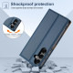 For Samsung Galaxy S24+ 5G N.BEKUS P3 RFID Stitching Magnetic Flip Leather Phone Case(Blue)