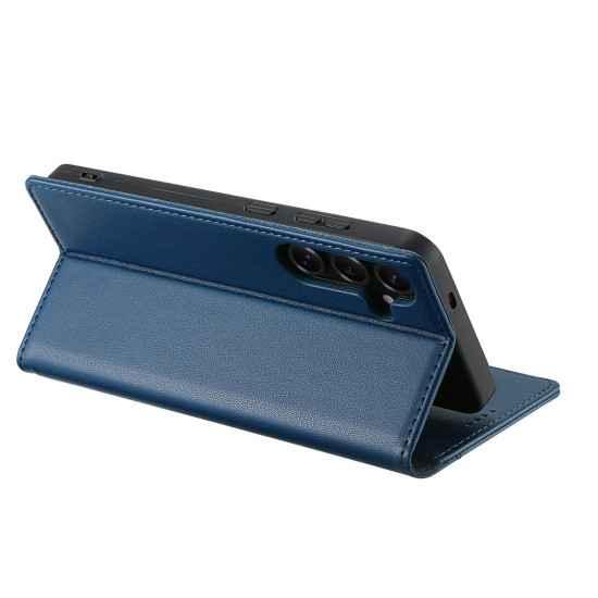 For Samsung Galaxy S24+ 5G N.BEKUS P3 RFID Stitching Magnetic Flip Leather Phone Case(Blue)