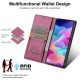 For Samsung Galaxy S24+ 5G N.BEKUS P3 RFID Stitching Magnetic Flip Leather Phone Case(Wine Red)