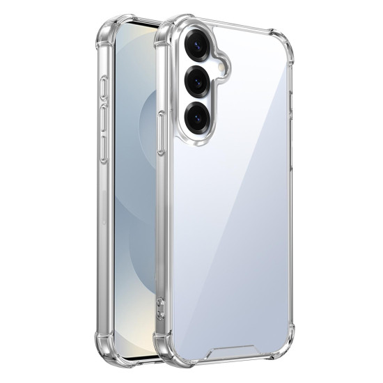 For Samsung Galaxy S24+ 5G Four-corner Shockproof Acrylic +TPU Phone Case(Transparent)