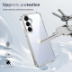 For Samsung Galaxy S24+ 5G Four-corner Shockproof Acrylic +TPU Phone Case(Transparent)
