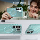 For Samsung Galaxy S23 5G Bright Color Imitation Camera Bracket Magsafe Phone Case(Sunset Purple)