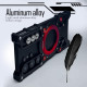 For Samsung Galaxy S24+ 5G Rotating Bracket Hollow Metal Phone Case with Lanyard(Black)