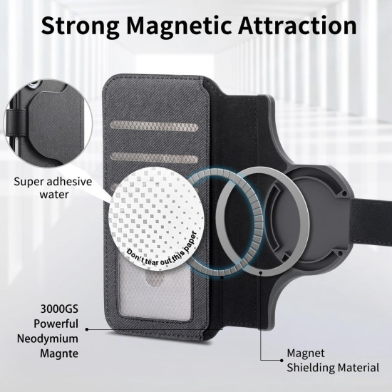 For Samsung Galaxy S24+ 5G Twill Fabric MagSafe RFID Anti-theft Zipper Wallet Leather Phone Case(Black)