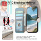 For Samsung Galaxy S24+ 5G Twill Fabric MagSafe RFID Anti-theft Zipper Wallet Leather Phone Case(Grey)