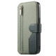 For Samsung Galaxy S24+ 5G Twill Fabric MagSafe RFID Anti-theft Zipper Wallet Leather Phone Case(Green)
