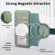For Samsung Galaxy S24+ 5G Twill Fabric MagSafe RFID Anti-theft Zipper Wallet Leather Phone Case(Green)
