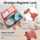 For Samsung Galaxy S24+ 5G Twill Fabric MagSafe RFID Anti-theft Zipper Wallet Leather Phone Case(Orange)