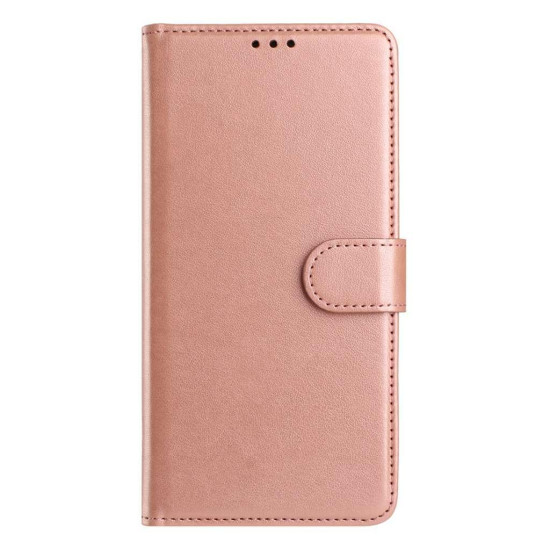 For Samsung Galaxy S24+ 5G Lambskin 8-card Slot Leather Phone Case(Rose Gold)