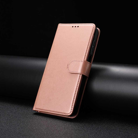 For Samsung Galaxy S24+ 5G Lambskin 8-card Slot Leather Phone Case(Rose Gold)