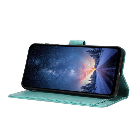 For Samsung Galaxy S24+ 5G Lambskin 8-card Slot Leather Phone Case(Green)