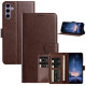For Samsung Galaxy S24+ 5G Lambskin 8-card Slot Leather Phone Case(Brown)