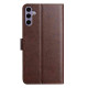 For Samsung Galaxy S24+ 5G Lambskin 8-card Slot Leather Phone Case(Brown)