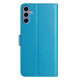 For Samsung Galaxy S24+ 5G Lambskin 8-card Slot Leather Phone Case(Light Blue)