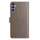 For Samsung Galaxy S24+ 5G Lambskin 8-card Slot Leather Phone Case(Grey)