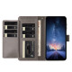 For Samsung Galaxy S24+ 5G Lambskin 8-card Slot Leather Phone Case(Grey)