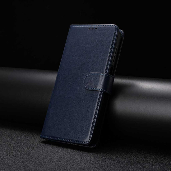 For Samsung Galaxy S24+ 5G Lambskin 8-card Slot Leather Phone Case(Dark Blue)