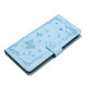 For Samsung Galaxy S24+ 5G Secret Garden Butterfly Pattern Leather Phone Case(Blue)
