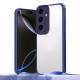 For Samsung Galaxy S24+ 5G Four Corners Shield Shockproof TPU Hybrid PC Phone Case(Blue)