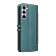 Samsung Galaxy S23+ 5G Stitched Magnetic Buckle Leather Phone Case(Green)