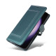 Samsung Galaxy S23+ 5G Stitched Magnetic Buckle Leather Phone Case(Green)