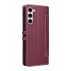 Samsung Galaxy S23+ 5G Stitched Magnetic Buckle Leather Phone Case(Red)