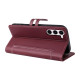 Samsung Galaxy S23+ 5G Stitched Magnetic Buckle Leather Phone Case(Red)